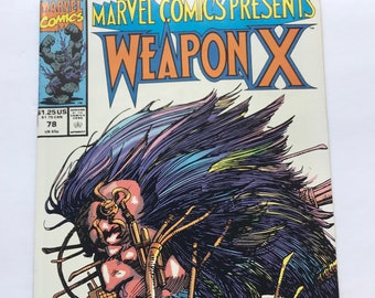 Marvel Comics Presents: 78 - Weapon X Part 7  (1991, Marvel Comic Book Lot, VF/NM, Barry Windsor Smith)