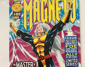 Magneto 1 - Limited Series Chronicling Magneto As An X-men Dating Rogue (First Printings, VF/NM Condition, 1996, Marvel Comic, X-men)