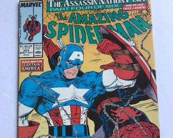 Amazing Spider-man 323  - Captain America  (Todd McFarlane, VF/NM Condition, 1989, Avengers Endgame)