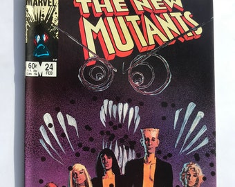 The New Mutants - 24 (VF, Marvel Comic Books, Cloak and Dagger, 1984, Uncanny X-men)