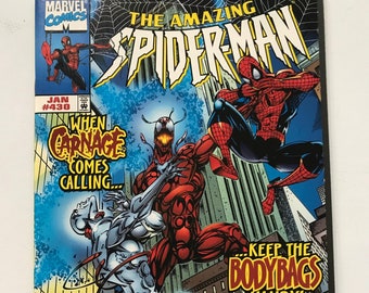 Amazing Spider-Man 430 - First Appearance of Cosmic Carnage Highly Sought (1998, VF/NM Condition, Marvel Comics, Silver Surfer)