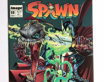 Todd McFarlane's Spawn 15 (Image Comics, Very Fine Condition, Comic Book Lot, Spider-Man)