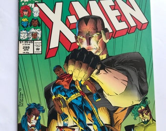 Uncanny X-men Comic 299 - Return of Magneto (VF Condition, 1992, Marvel Comic Books, Gambit, Cable)