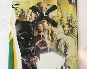 Universe X 8 - Multiverse Black Panther Wielding the Cosmic Cube!  (First Issue, First Printings, Uncanny X-men, VF/NM, 1995)