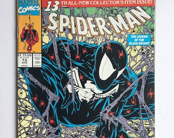 Todd McFarLane Spider-man 13 Black Costume - Highly Sought! NEAR MINT! (Marvel Comic Book, First Printings,  Spawn, Venom)