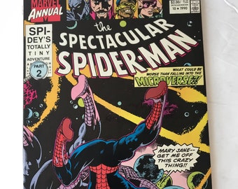 Todd McFarlane Spectacular Spider-man Annual 10  - Todd McFarlane Prowler Story! (VF/NM, Marvel Comics, X-Men, 1990)