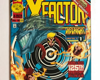 The X-Factor 125 - Double Size Issue - Onslaught (VF/NM, Uncanny X-men, 1996, Wolverine)