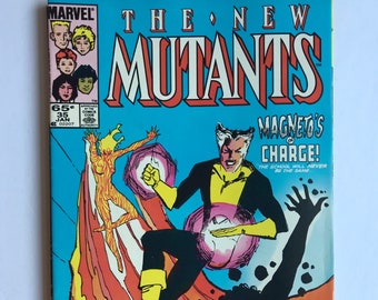 The New Mutants - 35 - Rare Newsstand Edition (VF/NM Condition, Marvel Comic Books, 1984, Newsstand Variants, X-men)