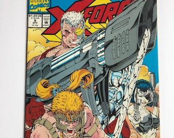 X-Force #9 Comic Book: Rob Liefeld, Marvel, 1991 (Very Fine/NM)