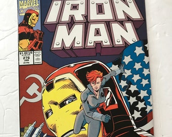 Iron Man 276 - Black Widow (1986, VF/NM Condition, Marvel Comic Book, Avengers, War Machine, What If)