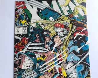 Jim Lee's X-men 5 First Appearance of Maverick! Key Issue! (First Printings, VF/NM, 1992, Marvel Comics, Deadpool and Wolverine, Omega Red)