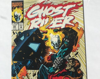 Ghost Rider 24 - Mark Texeira's Final Issue  ( 1st Print, Marvel Comic Books, VF/NM Condition)