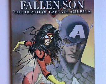 Fallen Son: Avengers The Death of Captain America  (Michael Turner Spider Woman Variant, Marvel Comics, VF/Near Mint Condition)