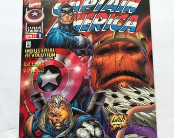 Captain America 6 - Rob Liefeld's Final Heft (VF/NM Zustand, Marvel Comic Book, Avengers Endgame, Wire, New Mutants)