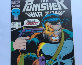 The Punisher War Zone 7 John Romita Jr - (1992, VF/NM Condition, Marvel Comic Books, Spider-Man, Daredevil)