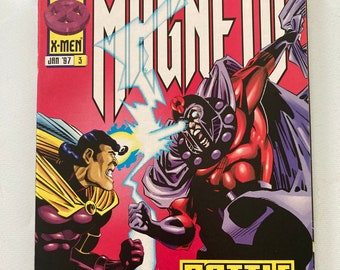 Magneto 3 of 4 - Limited Series Chronicling Magneto As An X-men Dating Rogue (First Printings, VF/NM Condition, 1996, Marvel Comic, X-men)