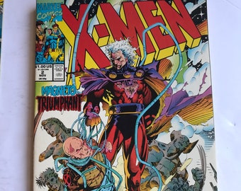Jim Lee's X-men #2 (First Printings, VF/NM Condition, 1992, Marvel Comic Book Lot)