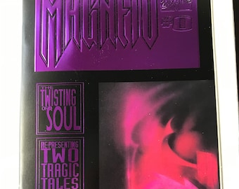 Magneto 0 - Purple Reflective Foil Cover (First Printings, VF/NM Condition, 1993, Marvel Comic, X-men, Origin Story)