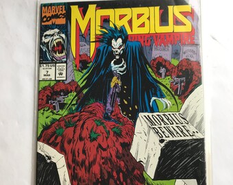 Morbius The Living Vampire 7  - (Marvel Comic Book, First Printings, Very Fine/NM, Spiderman, Jared Leto, FSony, Midnight Sons)