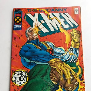 May include: The Uncanny X-Men comic book, issue #321, featuring a dynamic illustration of two characters in action. The cover art showcases vibrant colors, with the title and character names prominently displayed. The comic is a direct edition and part of the Legion Quest series.