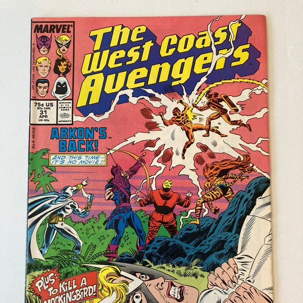 West Coast Avengers 31 - Phantom Rider (1986, Very Fine/NM, Endgame, Iron Man, Hawkeye, Vision, Moonknight)