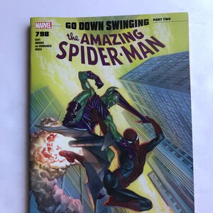 Amazing Spiderman 798 - Go Down Swinging (Humberto Ramos, Dan Slott, VF/Near Mint Condition, Marvel Comic Book, Red Goblin, Carnage)