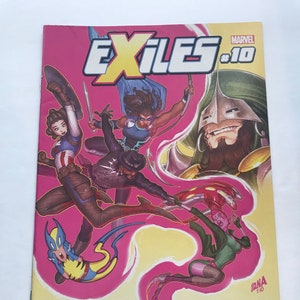 Exiles 10 - Druga okładka Kapitan Carter w historii - (Pierwszy numer, pierwsze wydania, VF/NM, X-men, Co by było, gdyby, Peggy Carter)