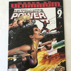 Ultimate Power 9 – (Greg Land, VF/NM, komiks Marvela, Avengers, Spiderman, Squadron Supreme, X-men, Hulk)