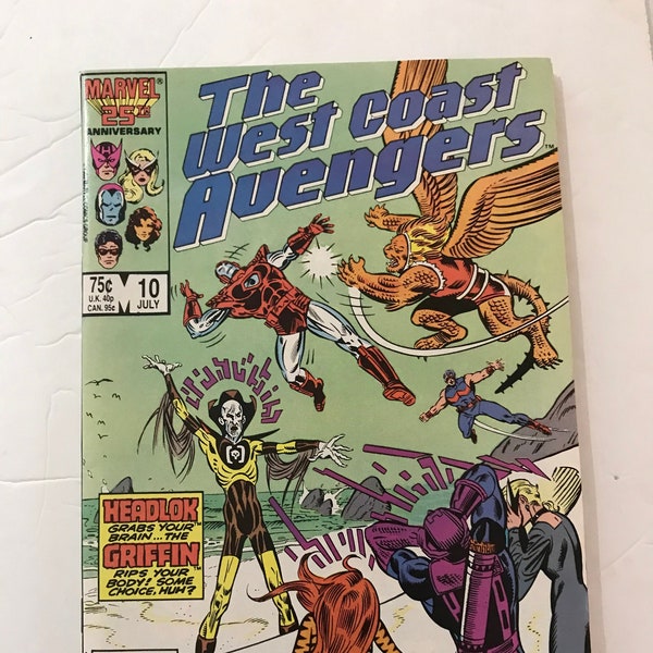 West Coast Avengers 10  (1985, Very Fine, Marvel Comic Books, Avengers, Hawkeye, Iron Man)