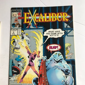Excalibur Comic 2 (Uncanny X-men, 1988, Very Fine Condition, Phoenix, Uncanny X-men, Kitty Pryde, Chris Claremont, Alan Davis)