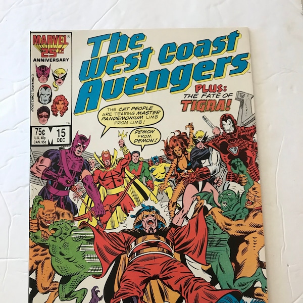 West Coast Avengers 15  (1985, Very Fine/NM, Marvel Comic Books, Avengers, Hawkeye, Iron Man)