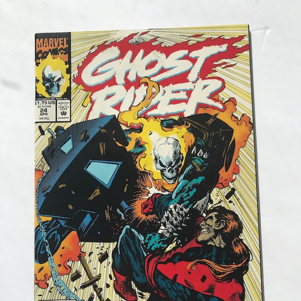 Ghost Rider 24 - Mark Texeira's Final Issue  ( 1st Print, Marvel Comic Books, VF/NM Condition)