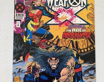Rare Weapon X - Newsstand Edition -Age of Apocalypse 1  (First Issue, First Printings, Deadpool, Uncanny X-men, VF/NM, 1995)