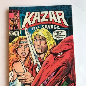 KAZAR The Savage 30 (komiks Marvela z 1981 r., stan VF/NM, Savage Avengers, Savage Land, Namor)