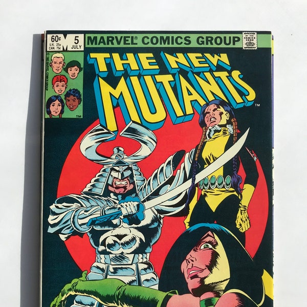 The New Mutants - 5 (VF/NM, Marvel Comic Books, 1984, X-men, X-Force, Chris Claremont)