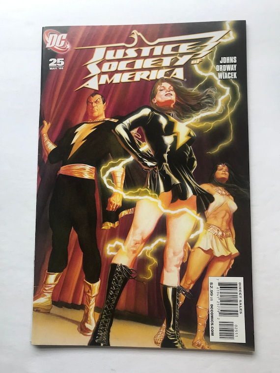 Justice Society of America 25 Alex Ross Black Adam Cover justice League,  VF/NM, DC Comics, Superman, Batman, Shazam - Etsy Australia