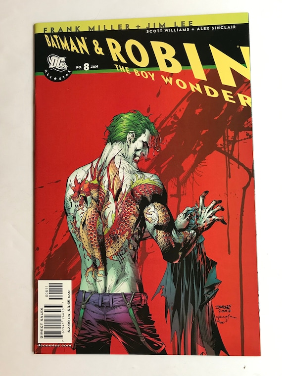 All-star Batman and Robin 8 - Joker Cover (jim Lee, Frank Miller