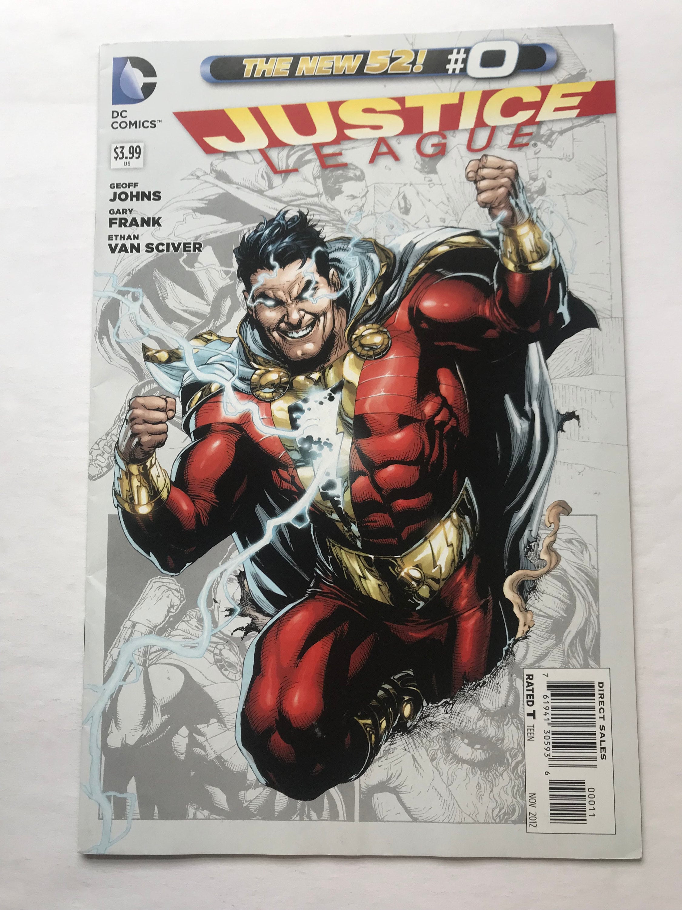 Justice League 0 - Shazam Cover (VF Condition, DC Comics, Man of