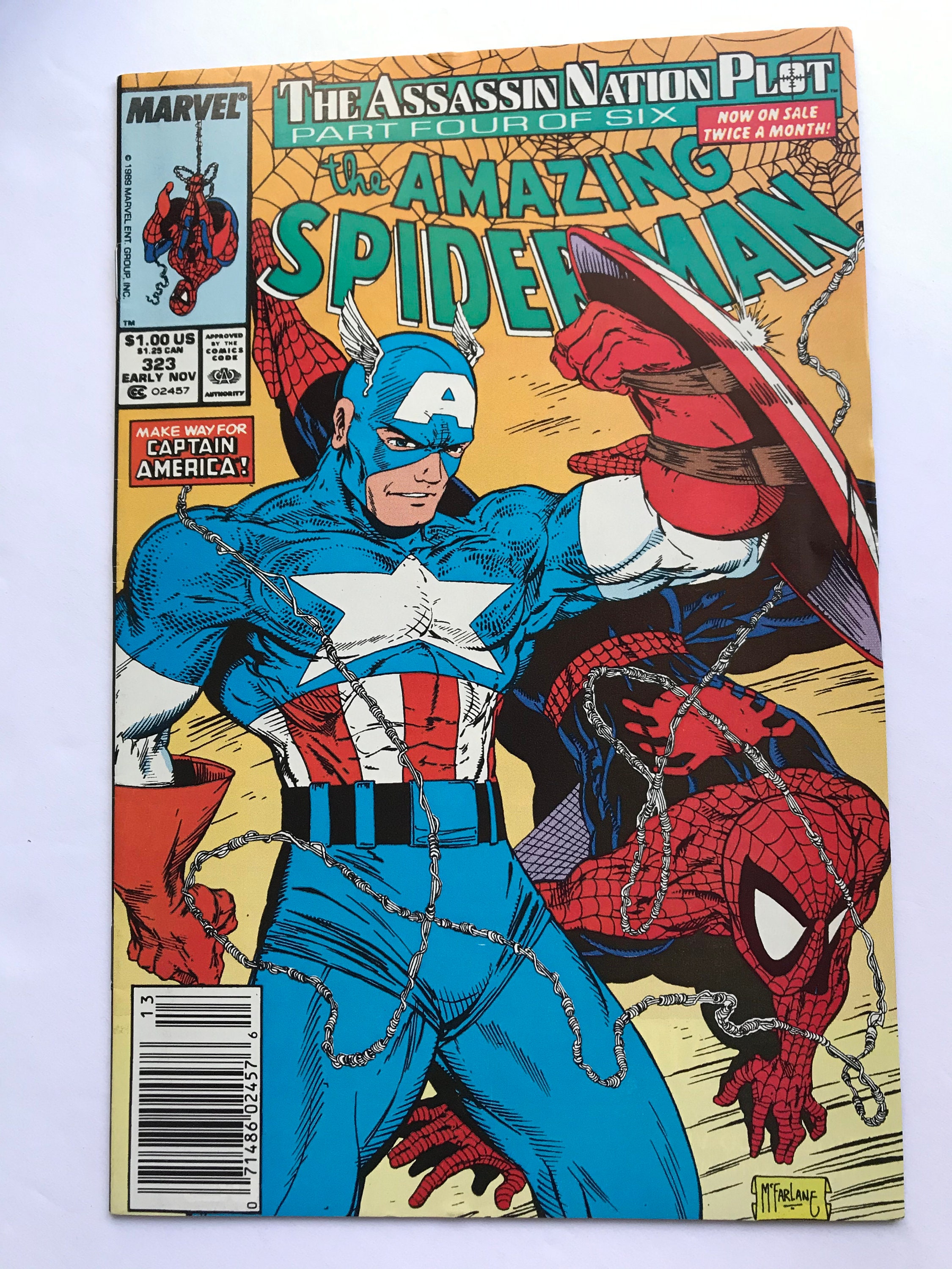 Rare Amazing Spider-man 323 Rare Newsstand Edition - Captain