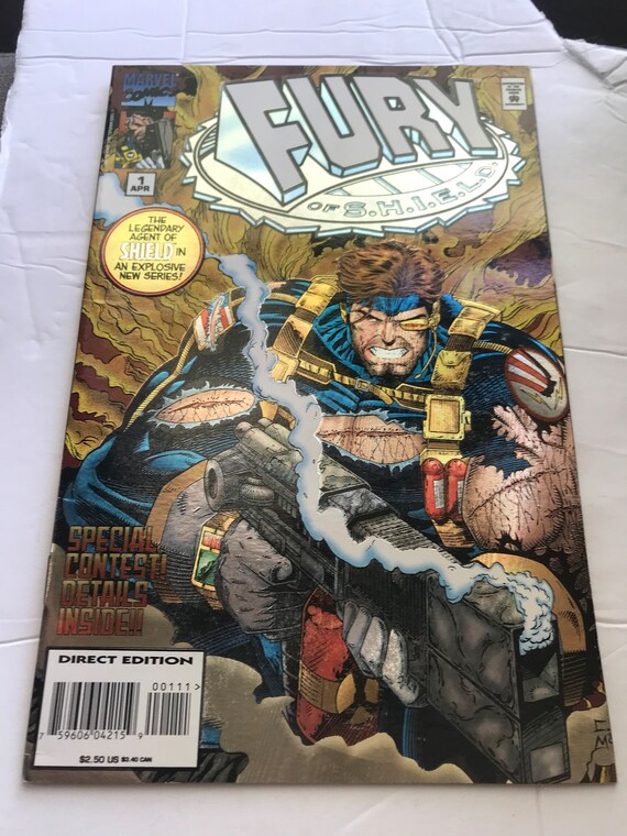 その他 FaB Zipper Hit Marvel Cold Foil CF Fury of SHIELD 1 - Enhanced Foil Etched Cover (first Prints, VF/NM