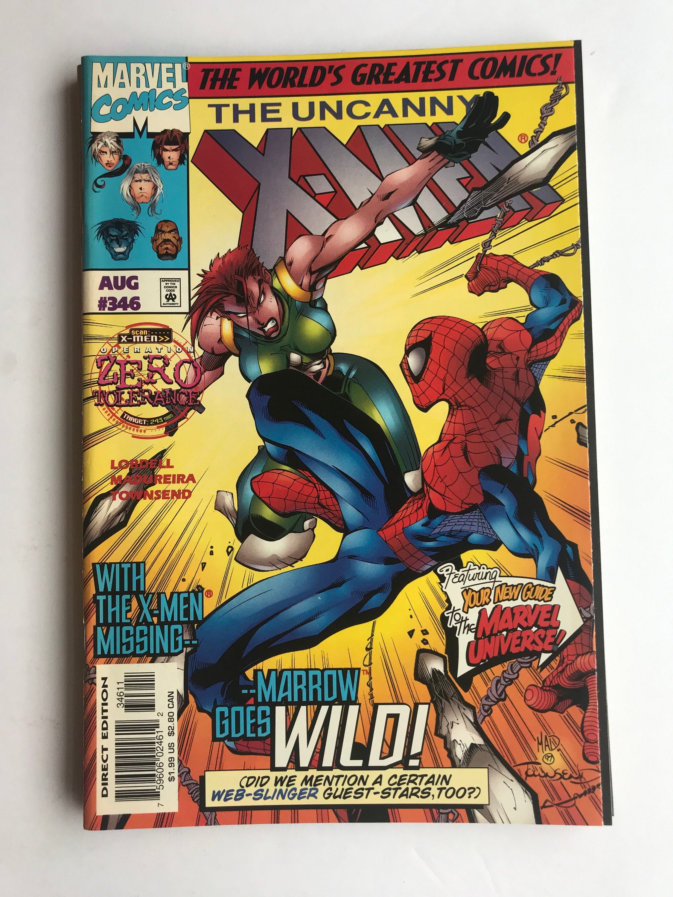 Uncanny X-men #346: Zero Tolerance, Joe Madureira Art (VF/NM) - Etsy