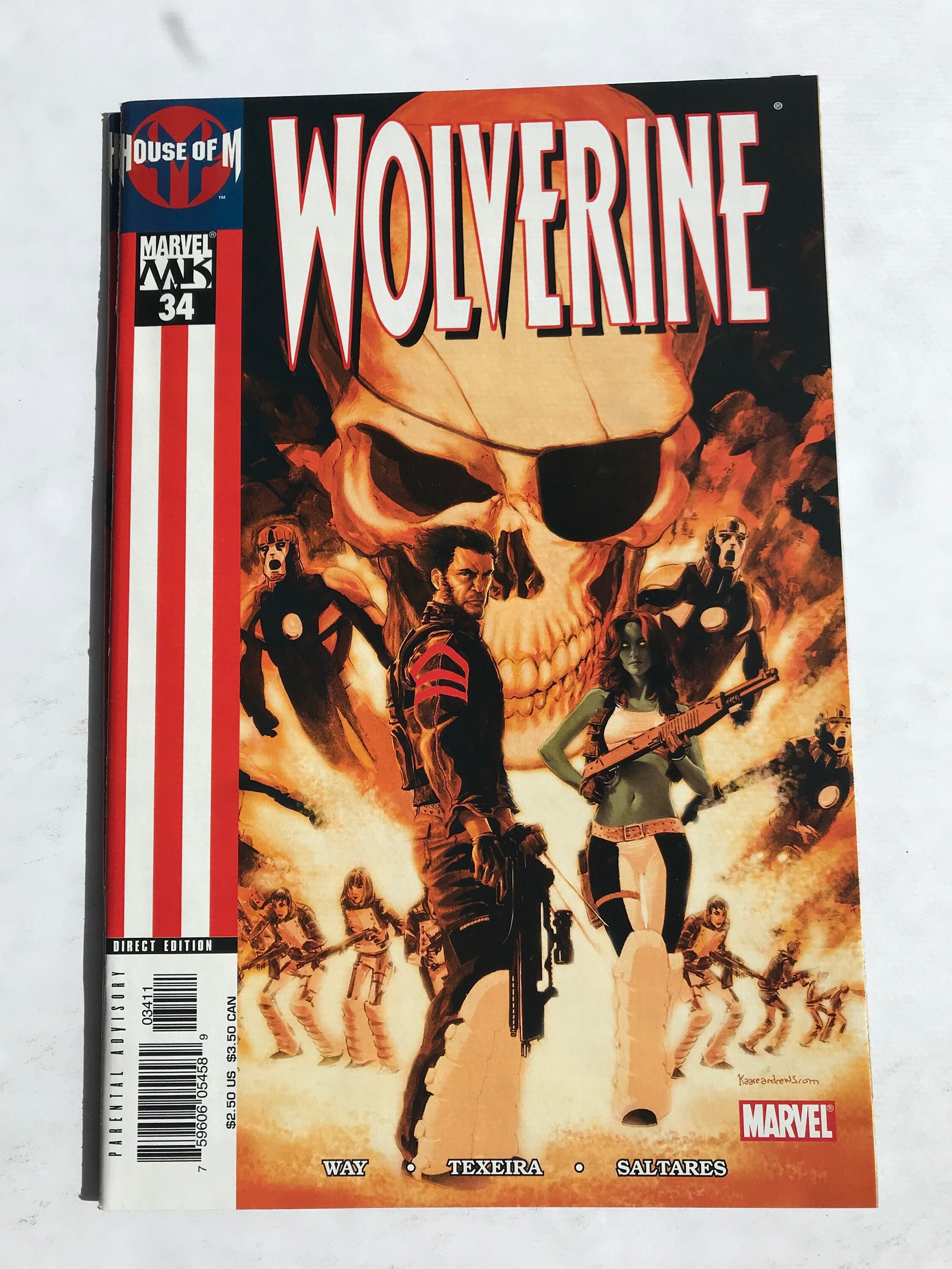 Wolverine 34 - House of M -  (VF/NM Condition, Marvel Comics, First Prints, Avengers, Scarlet Witch, Doctor Strange)