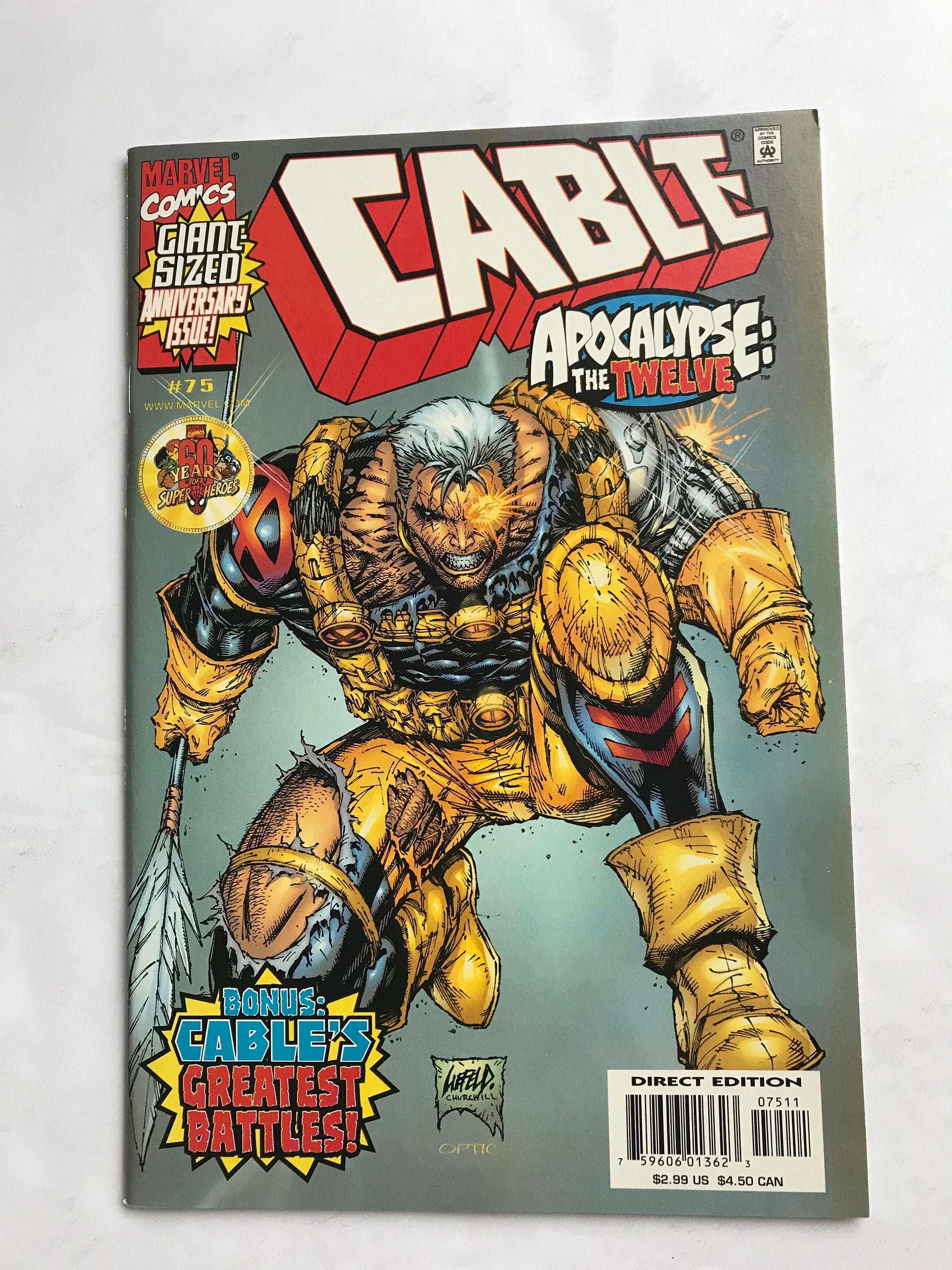 Cable #75 - Rob Liefeld Anniversary Issue (1992 1st Printing