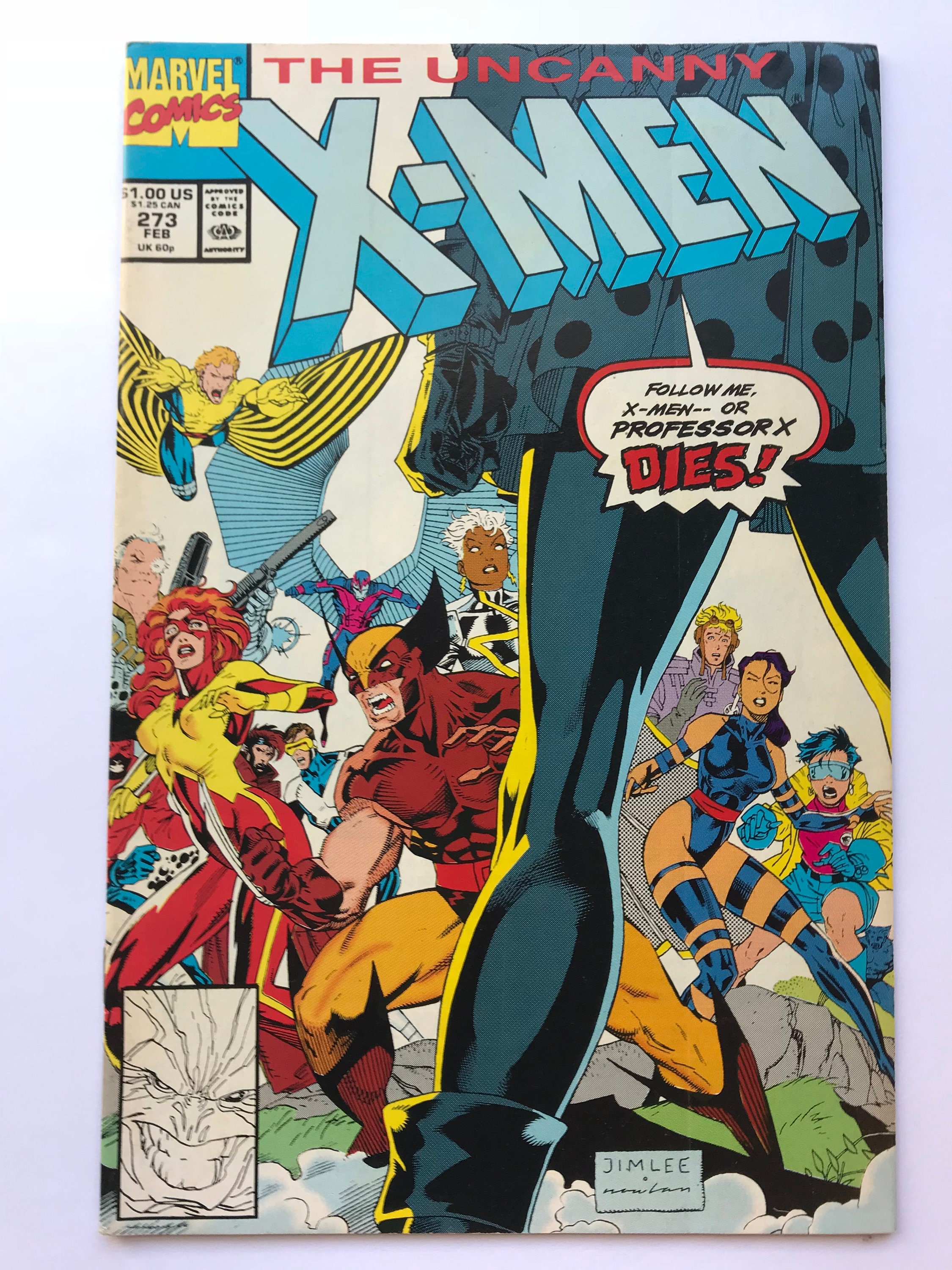 Uncanny X-men 273 (highly Sought Jim Lee Art, VF/NM, 1991, Vintage