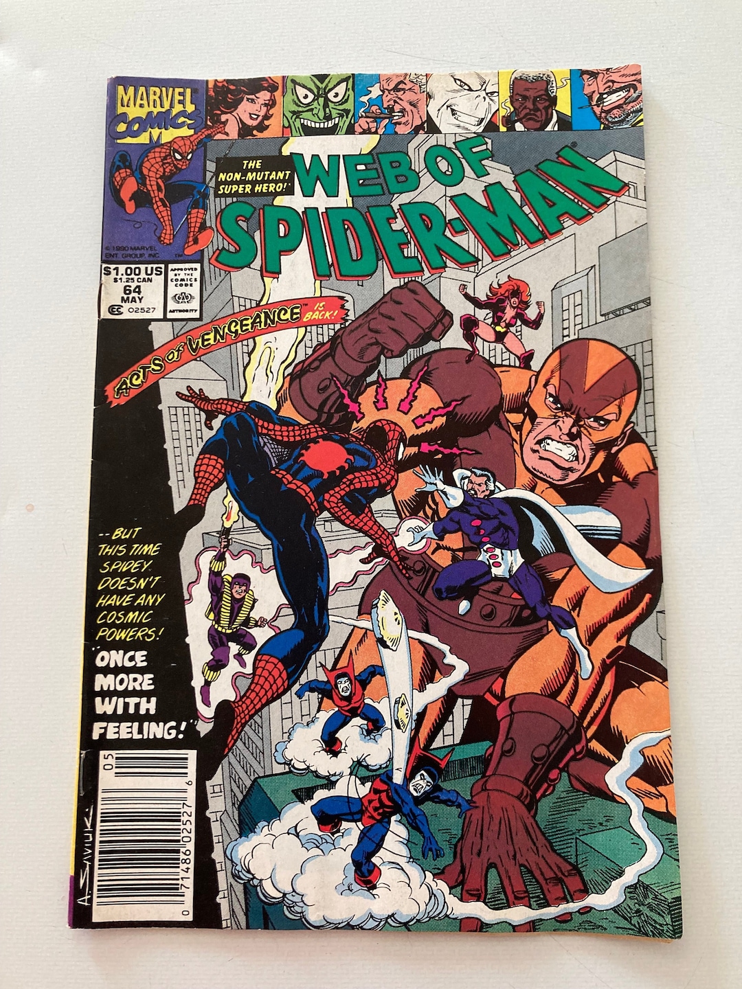 Rare Web of Spider-man 64 - Newsstand Edition Cosmic Spider-man