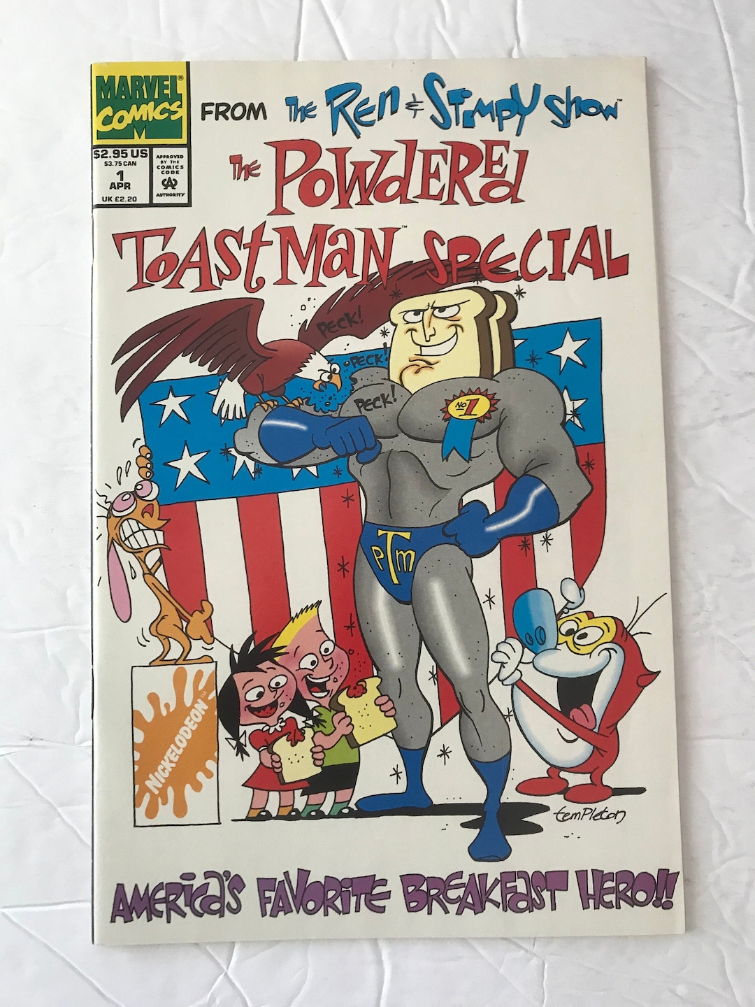 Ren and Stimpy Powdered Toast Man Special 1 Very Hard to Etsy