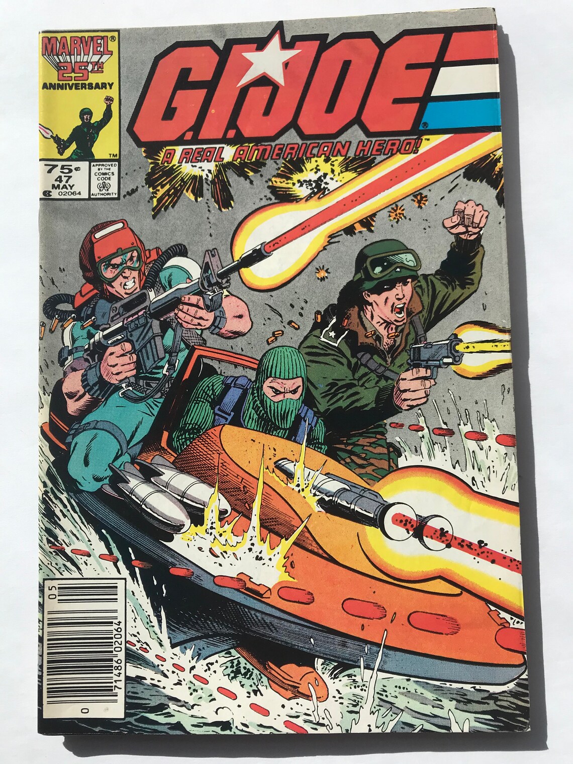 GI Joe #46 Mike Zeck Cover (1982, First Prints, VF/NM Condition, Marvel Comics, Rare Newsstand Variant Editions)