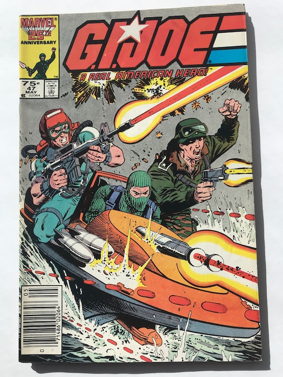 GI Joe #46 Mike Zeck Cover (1982, First Prints, VF/NM Condition, Marvel Comics, Rare Newsstand Variant Editions)