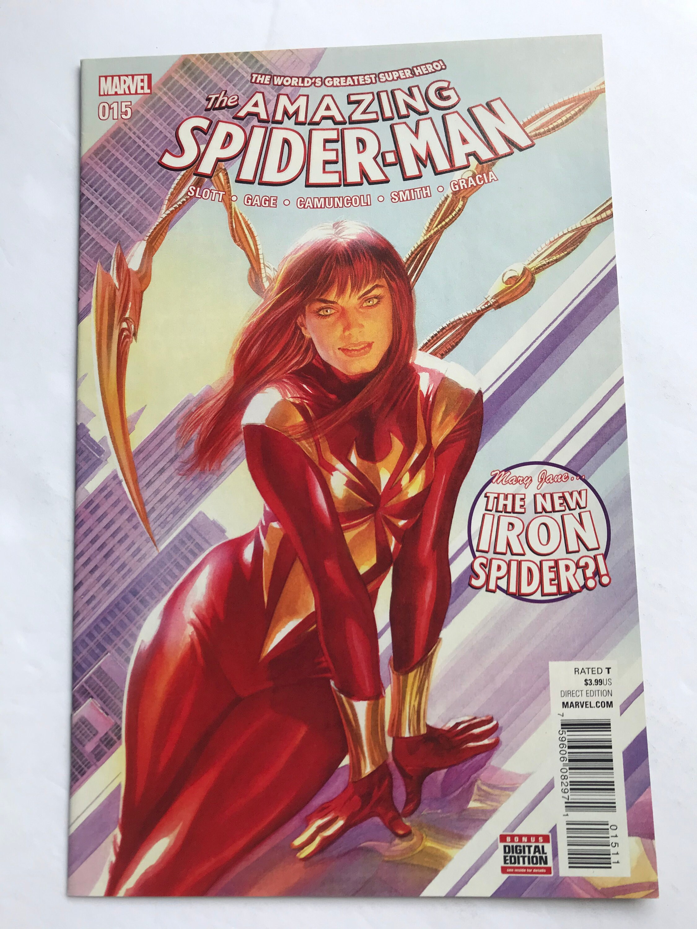 Multiplicación Contradecir Viaje Amazing Spider-man 15 2nd Print Mary Jane Iron Spider - Etsy España
