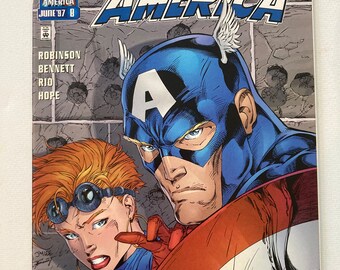 Kapitan Ameryka #8: okładka Jima Lee, Heroes Reborn (VF/NM)